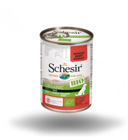 AGRAS SCHESIR BIO CANE ADULT AL MANZO DA 400 GR IN LATTINA