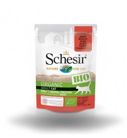 AGRAS SCHESIR BIO GATTO CON MANZO DA 85 GR IN BUSTA