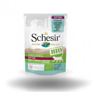 AGRAS SCHESIR BIO GATTO KITTEN CON POLLO DA 85 GR IN BUSTA