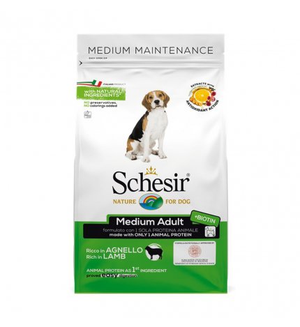 AGRAS SCHESIR CANE ADULT MEDIUM MANTENIMENTO CON AGNELLO DA 12 KG