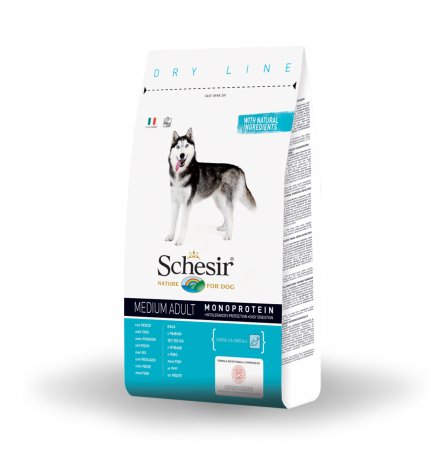 AGRAS SCHESIR CANE ADULT MEDIUM MANTENIMENTO CON PESCE DA 12 KG