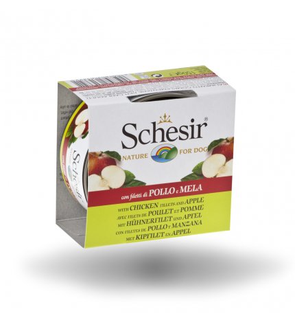 AGRAS SCHESIR CANE FRUIT AL POLLO CON MELA IN GELATINA DA 150 GR IN LATTINA