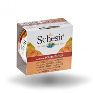 AGRAS SCHESIR CANE FRUIT AL POLLO CON PAPAYA IN GELATINA DA 150 GR IN LATTINA