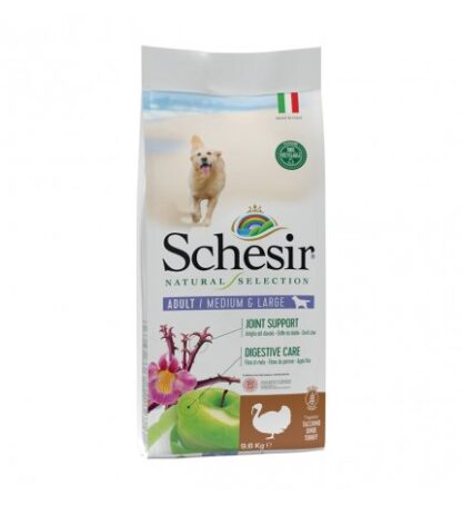 AGRAS SCHESIR CANE NATURAL SELECTION MEDIUM E LARGE AL TACCHINO DA 9,6 KG