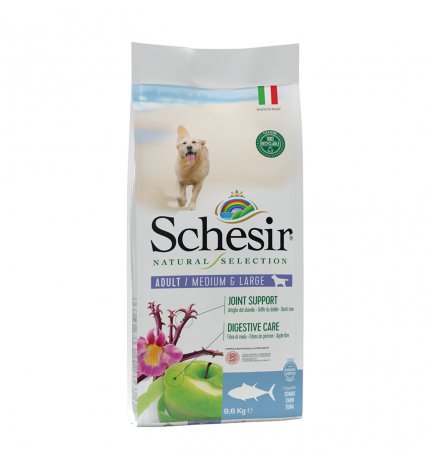 AGRAS SCHESIR CANE NATURAL SELECTION MEDIUM E LARGE AL TONNO DA 9,6 KG