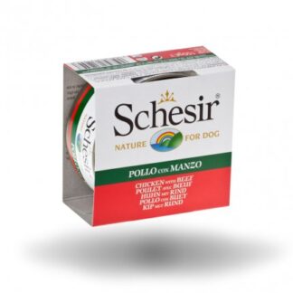 AGRAS SCHESIR CANE POLLO CON MANZO IN GELATINA DA 150 GR IN LATTINA