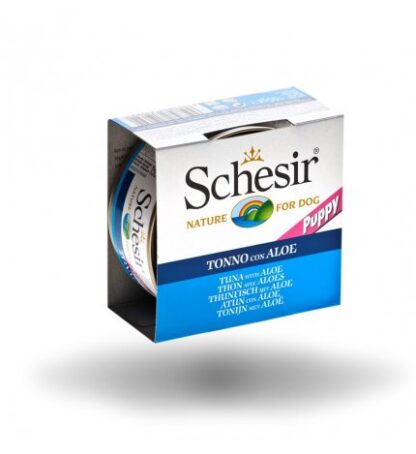AGRAS SCHESIR CANE PUPPY TONNETTO CON ALOE IN GELATINA DA 150 GR IN LATTINA