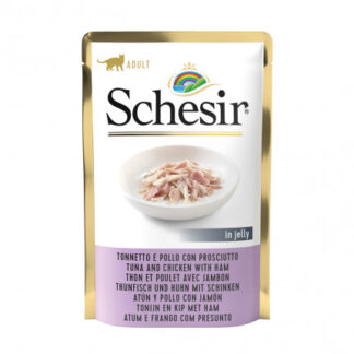 AGRAS SCHESIR GATTO AL TONNO E POLLO CON PROSCIUTTO DA 85 GR IN BUSTA