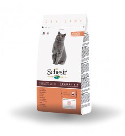 AGRAS SCHESIR GATTO ADULT STERILIZED & LIGHT CON POLLO DA 1,5 KG