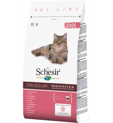 AGRAS SCHESIR GATTO ADULT STERILIZED & LIGHT CON PROSCIUTTO DA 400 GR