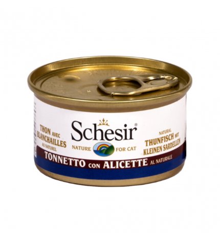 AGRAS SCHESIR GATTO AL TONNETTO CON ALICETTE AL NATURALE DA 85 GR IN LATTINA