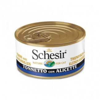AGRAS SCHESIR GATTO AL TONNETTO CON ALICETTE IN GELATINA DA 85 GR IN LATTINA