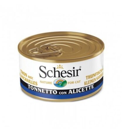 AGRAS SCHESIR GATTO AL TONNETTO CON ALICETTE IN GELATINA DA 85 GR IN LATTINA