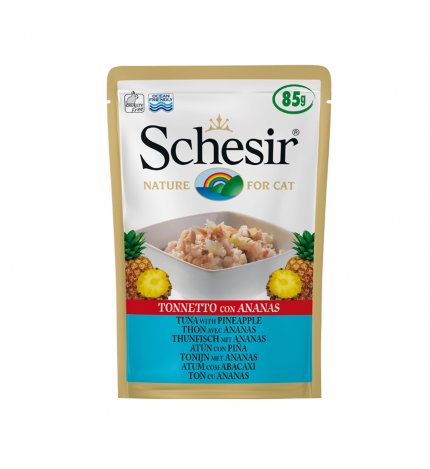 AGRAS SCHESIR GATTO AL TONNETTO CON ANANAS DA 85 GR IN BUSTA