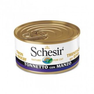 AGRAS SCHESIR GATTO AL TONNETTO CON FILETTI DI MANZO IN GELATINA DA 85 GR IN LATTINA