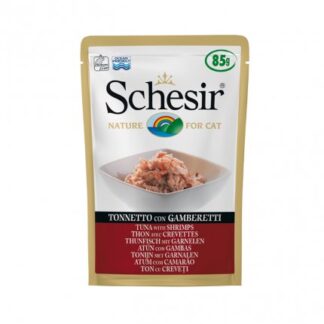 AGRAS SCHESIR GATTO AL TONNETTO CON GAMBERETTI DA 85 GR IN BUSTA