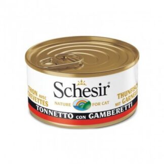 AGRAS SCHESIR GATTO AL TONNETTO CON GAMBERETTI IN GELATINA DA 85 GR IN LATTINA