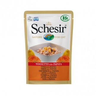 AGRAS SCHESIR GATTO AL TONNETTO CON PAPAYA DA 85 GR IN BUSTA