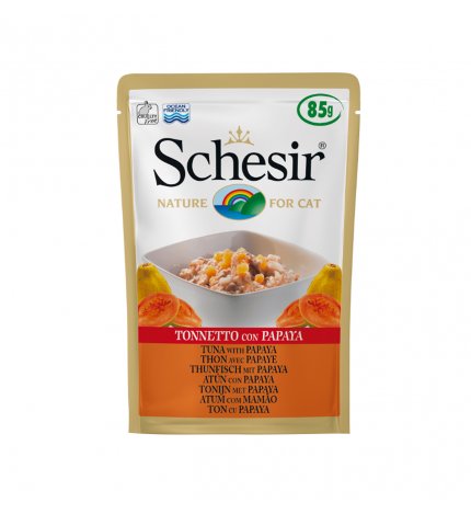 AGRAS SCHESIR GATTO AL TONNETTO CON PAPAYA DA 85 GR IN BUSTA