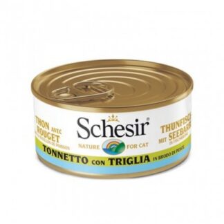 AGRAS SCHESIR GATTO AL TONNETTO CON TRIGLIA IN BRODO NATURALE DI PESCE DA 70 GR IN LATTINA