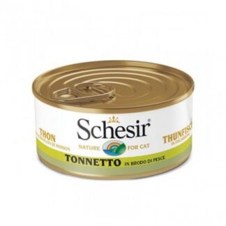 AGRAS SCHESIR GATTO AL TONNETTO IN BRODO NATURALE DI PESCE DA 70 GR IN LATTINA