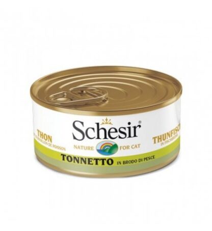 AGRAS SCHESIR GATTO AL TONNETTO IN BRODO NATURALE DI PESCE DA 70 GR IN LATTINA