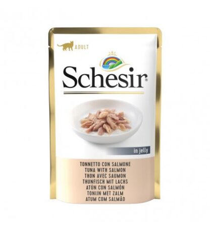 AGRAS SCHESIR GATTO AL TONNO CON SALMONE DA 85 GR IN BUSTA