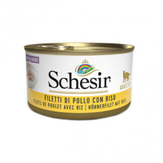 Agras Schesir Gatto Filetti Di Pollo Con Riso In Acqua Di Cottura Da 85 Gr In Lattina