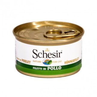 AGRAS SCHESIR GATTO FILETTI DI POLLO AL NATURALE  DA 85 GR IN LATTINA