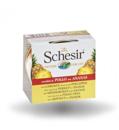 AGRAS SCHESIR GATTO FRUIT AL POLLO CON ANANAS IN ACQUA DI COTTURA DA 75 GR IN LATTINA