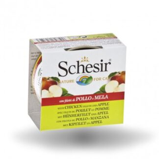 AGRAS SCHESIR GATTO FRUIT AL POLLO CON MELA IN ACQUA DI COTTURA DA 75 GR IN LATTINA