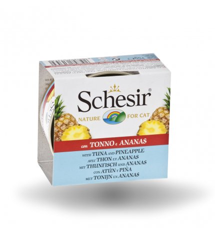 AGRAS SCHESIR GATTO FRUIT AL TONNETTO CON ANANAS IN GELATINA DA 75 GR IN LATTINA