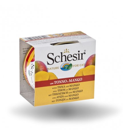 AGRAS SCHESIR GATTO FRUIT AL TONNETTO CON MANGO IN ACQUA DI COTTURA DA 75 GR IN LATTINA