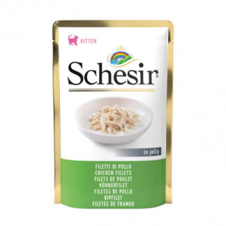 AGRAS SCHESIR GATTO KITTEN AL FILETTO DI POLLO DA 85 GR IN BUSTA