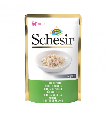 AGRAS SCHESIR GATTO KITTEN AL FILETTO DI POLLO DA 85 GR IN BUSTA