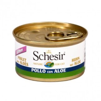 AGRAS SCHESIR GATTO KITTEN FILETTI DI POLLO CON ALOE IN GELATINA DA 85 GR IN LATTINA