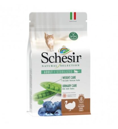 AGRAS SCHESIR GATTO NATURAL SELECTION STERILIZZATO AL TACCHINO DA 1,4 KG