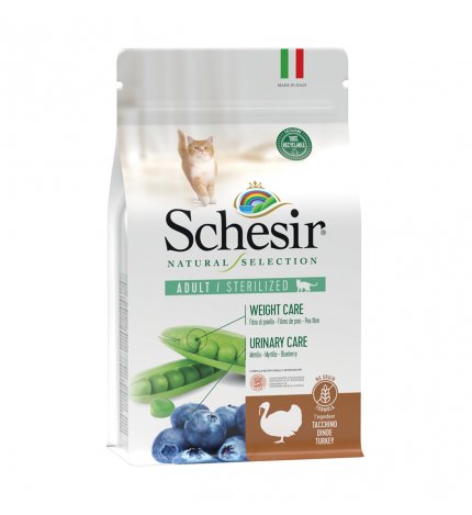 AGRAS SCHESIR GATTO NATURAL SELECTION STERILIZZATO AL TACCHINO DA 1,4 KG