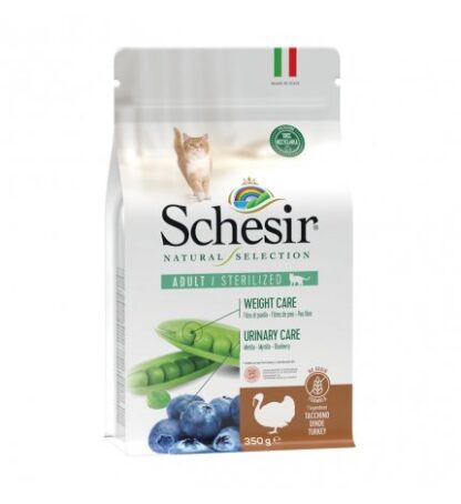 AGRAS SCHESIR GATTO NATURAL SELECTION STERILIZZATO AL TACCHINO DA 350 GR