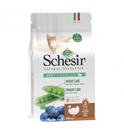 AGRAS SCHESIR GATTO NATURAL SELECTION STERILIZZATO AL TACCHINO DA 350 GR
