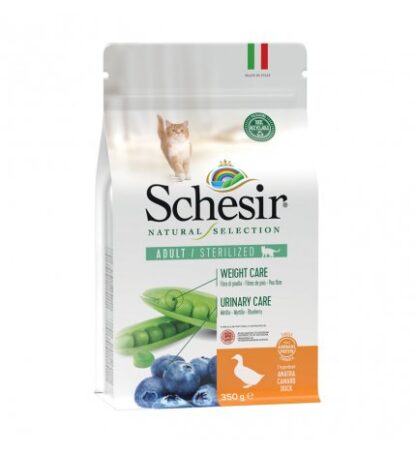 AGRAS SCHESIR GATTO NATURAL SELECTION STERILIZZATO ALL'ANATRA DA 350 GR