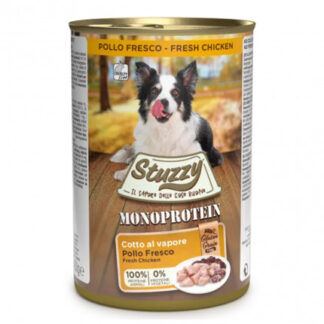Agras stuzzy cane adult monoprotein grain & gluten free con pollo da 400 gr in lattina
