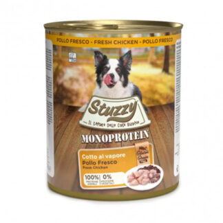 Agras stuzzy cane adult monoprotein grain & gluten free con pollo fresco da 800 gr in lattina