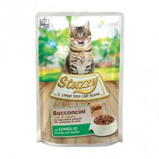 Agras stuzzy gatto jelly con coniglio da 85 gr in busta