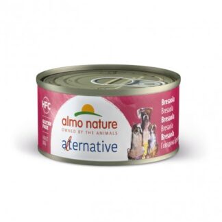 ALMO NATURE CANE ALTERNATIVE HFC CON BRESAOLA DA 70 GR IN LATTINA