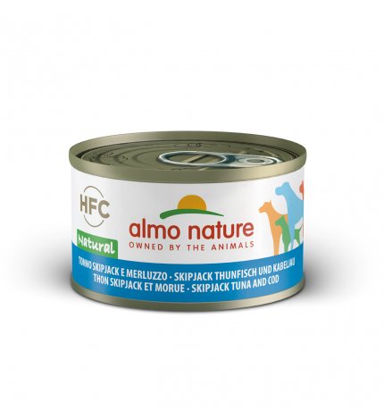 ALMO NATURE CANE CLASSIC CON TONNETTO E MERLUZZO DA 95 GR IN LATTINA
