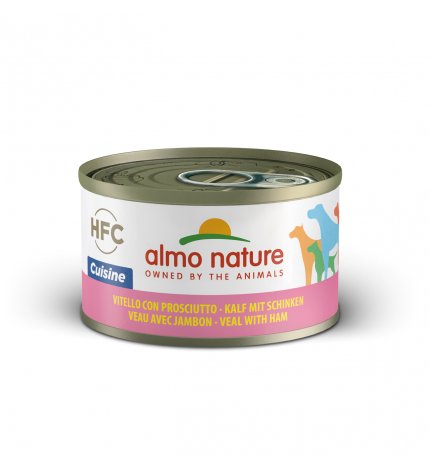 ALMO NATURE CANE CLASSIC VITELLO E PROSCIUTTO DA 95 GR IN LATTINA