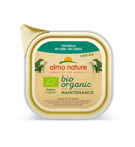 ALMO NATURE CANE DAILYMENU BIO CON AGNELLO DA 300 GR IN VASCHETTA