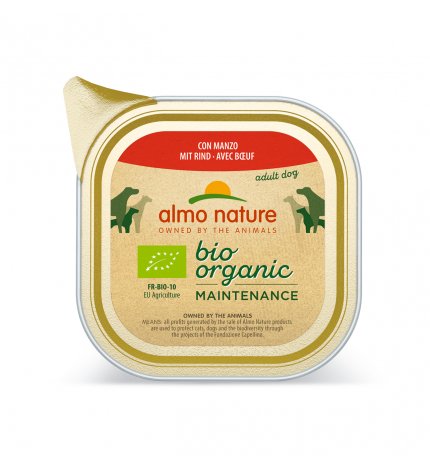 ALMO NATURE CANE DAILYMENU BIO CON MANZO DA 100 GR IN VASCHETTA