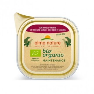 ALMO NATURE CANE DAILYMENU BIO CON MANZO E VERDURE DA 100 GR IN VASCHETTA